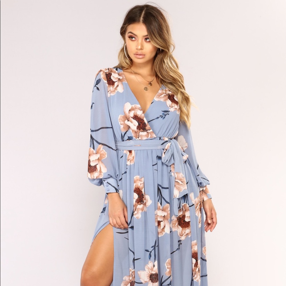 Baby Blue Maxi Dress